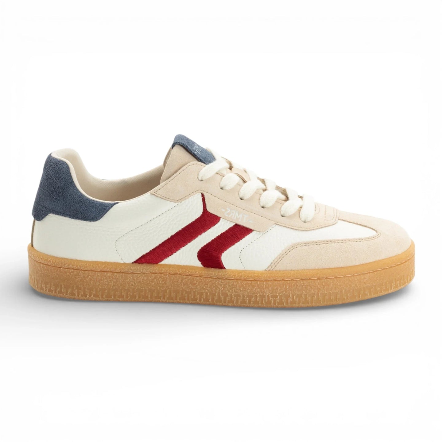 Off-White Herren-Sneaker aus Leder mit rotem Streifen