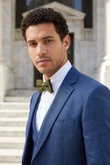 Olivgrüne Strickfliege für Herren