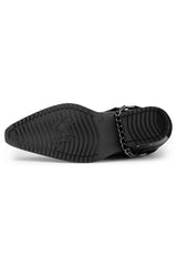 Mens Real Leather Cowboy Boots with Cuban Heel