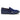 Herren-Slipper aus veganem Leder mit Samtdetails und Lackleder-Finish