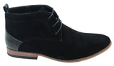 Mens Suede Desert Ankle Red Grey Brown Blue Boots Shoes Smart Casual Leather Laced