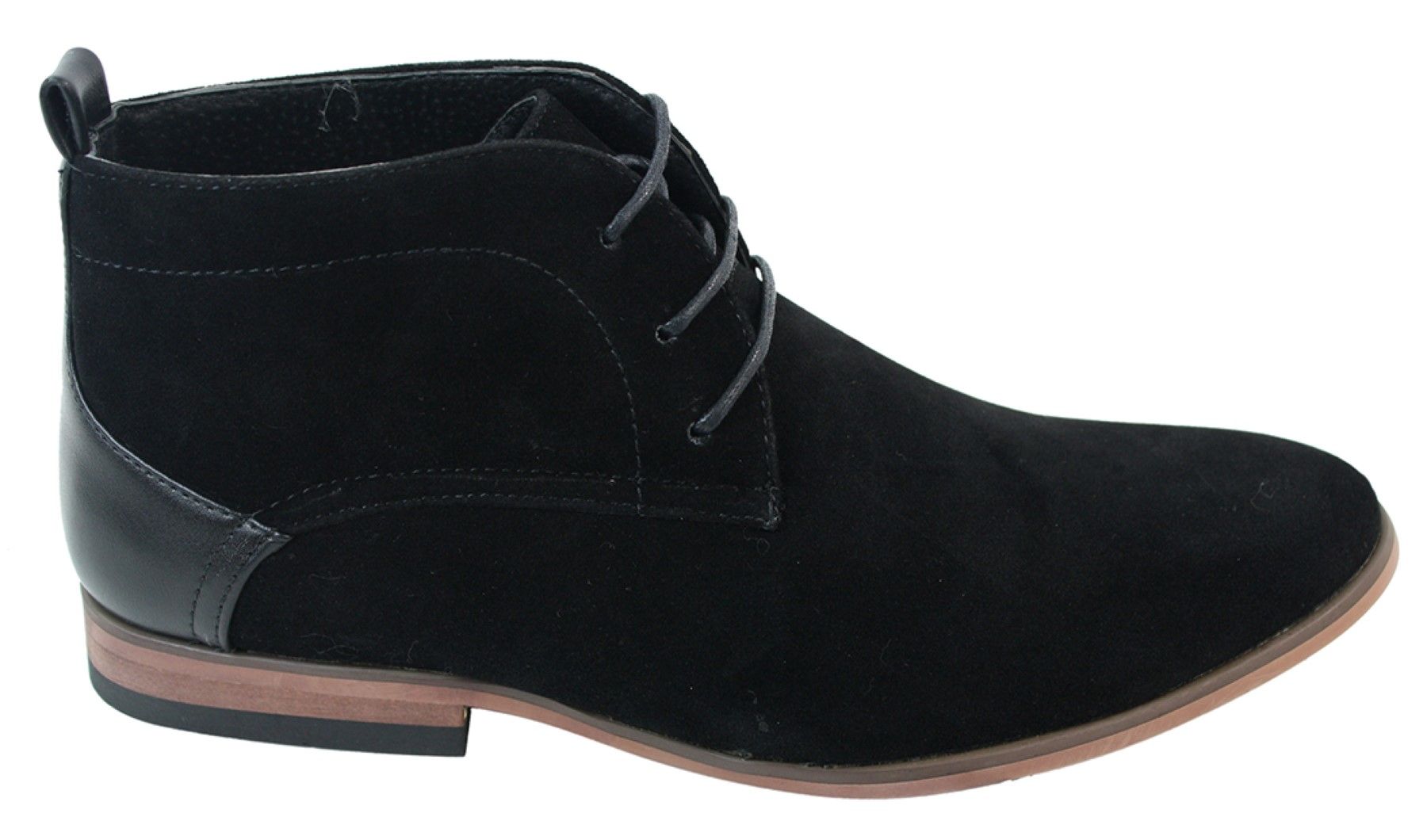 Mens Suede Desert Ankle Red Grey Brown Blue Boots Shoes Smart Casual Leather Laced