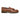 Herren-Slipper aus hellbraunem Leder mit dicker Sohle und Quasten