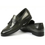 Herren-Slipper mit Quasten und Hochglanzfinish