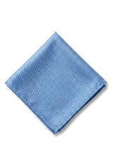 Herren Krawatte Einstecktuch Set Formelle Solide Krawatte - Himmelblau