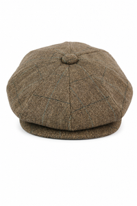Peaky Blinders Cap aus Tweed mit Karomuster für Herren