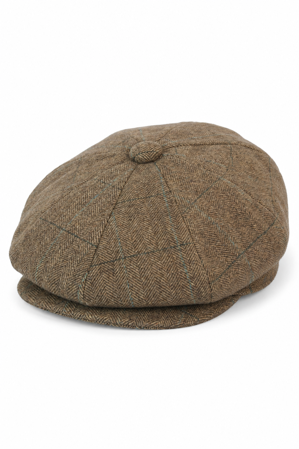 Peaky Blinders Cap aus Tweed mit Karomuster für Herren