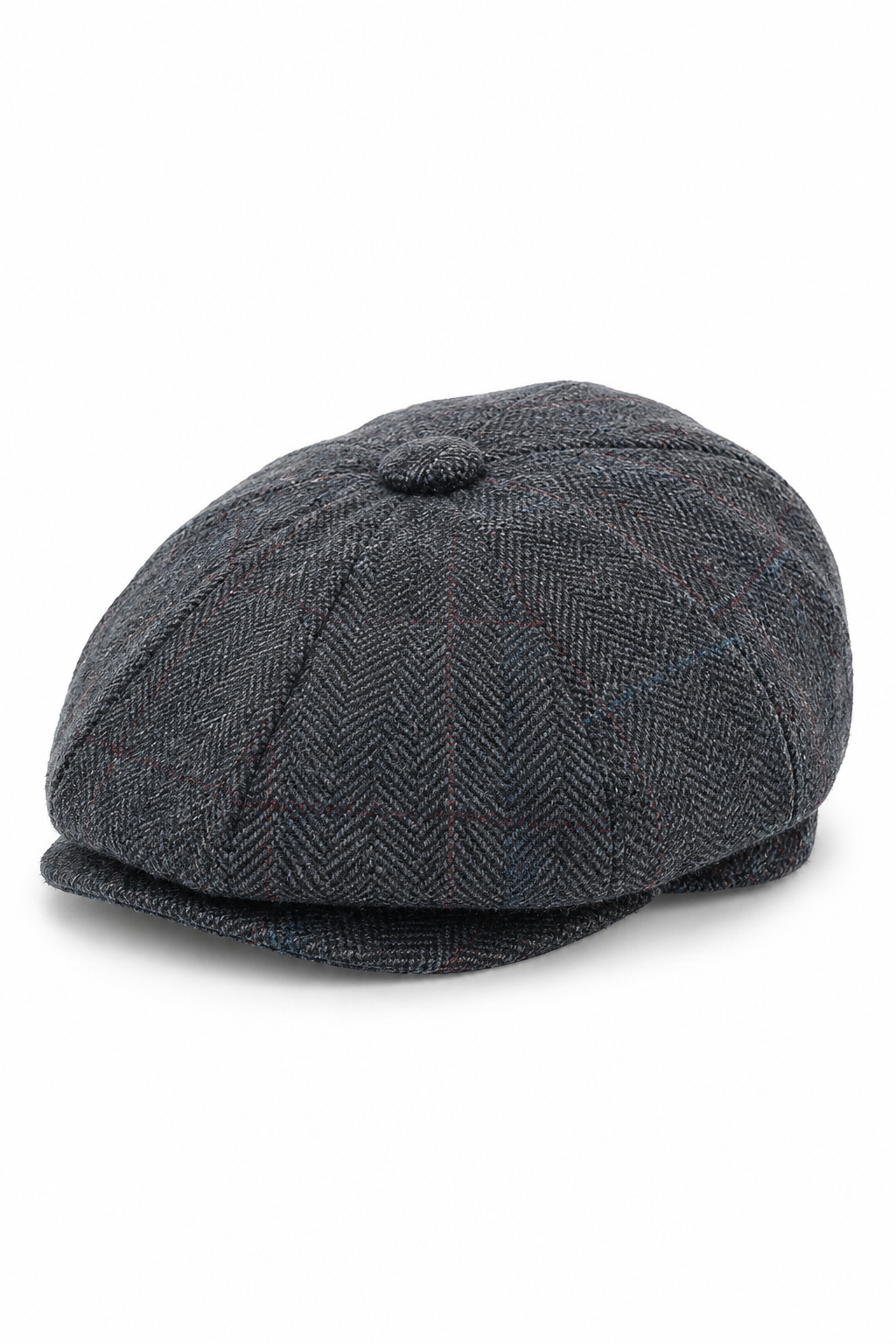 Peaky Blinders Cap aus Tweed mit Karomuster für Herren