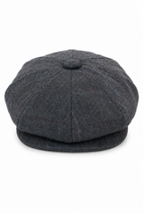 Peaky Blinders Cap aus Tweed mit Karomuster für Herren