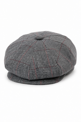 Peaky Blinders Cap aus Tweed mit Karomuster für Herren