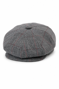 Peaky Blinders Cap aus Tweed mit Karomuster für Herren