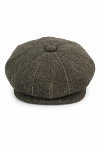 Peaky Blinders Cap aus Tweed mit Karomuster für Herren