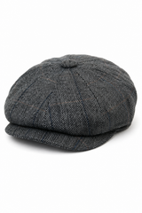 Peaky Blinders-Kappe mit Tweed-Karomuster für Herren