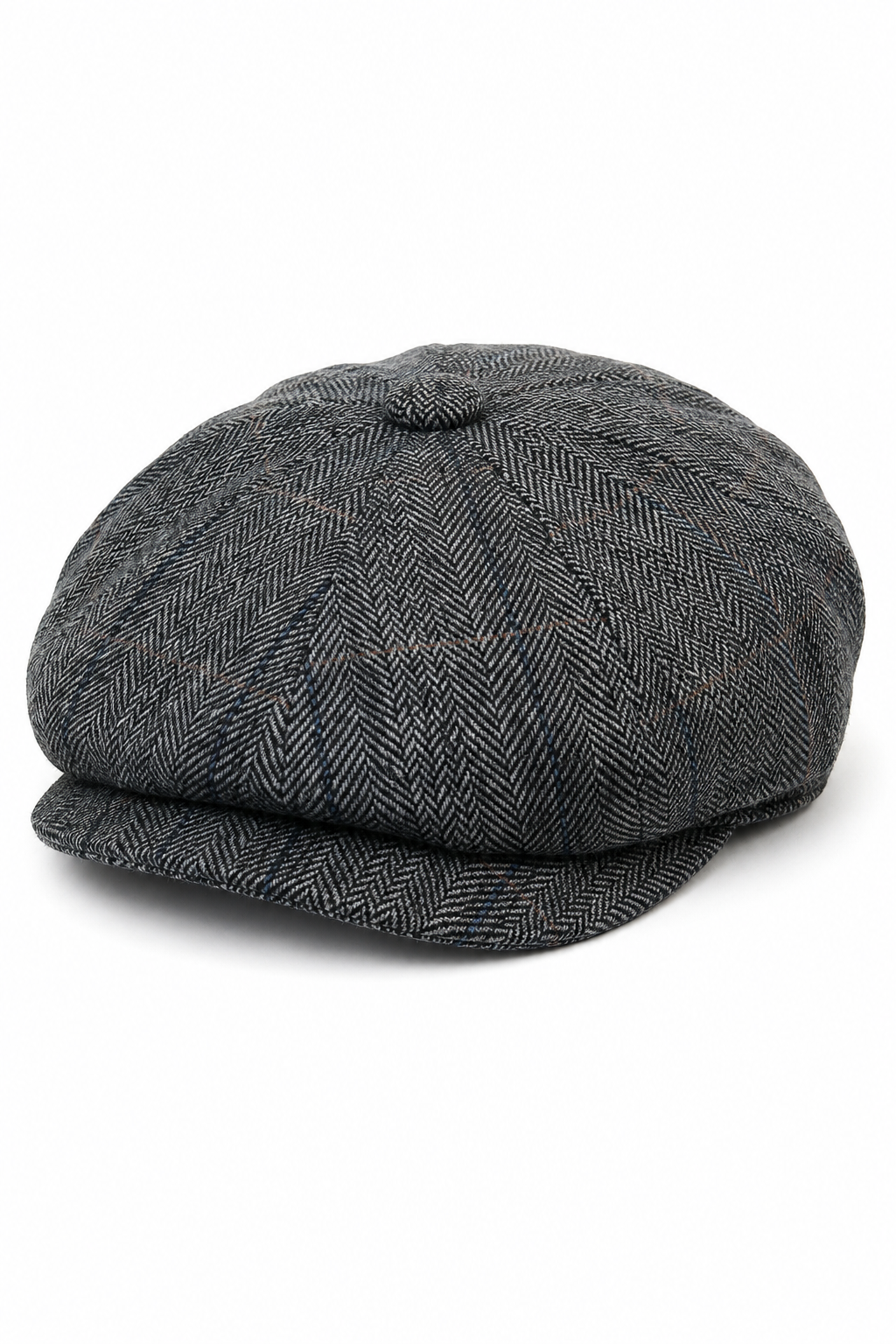 Peaky Blinders-Kappe mit Tweed-Karomuster für Herren