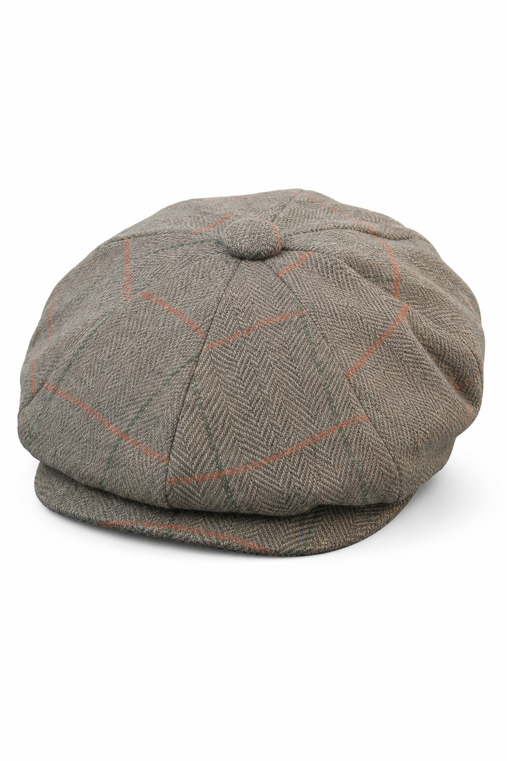 Peaky Blinders-Kappe mit Tweed-Karomuster für Herren