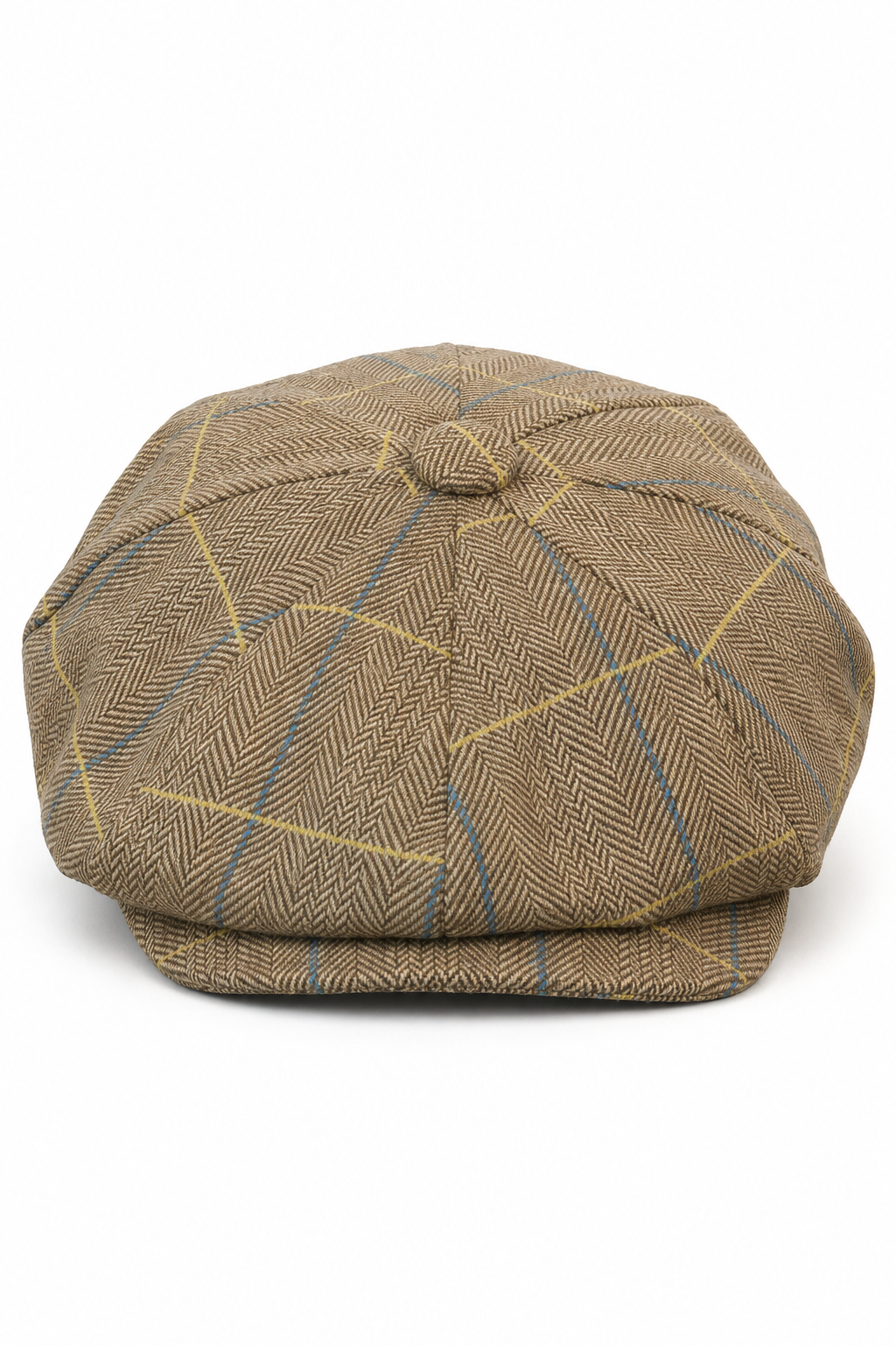 Peaky Blinders-Kappe mit Tweed-Karomuster für Herren