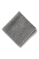 Herren Tweed Grau Krawatte Taschentuch Set Klassisches Britisches Erbe Wolle Fischgrät