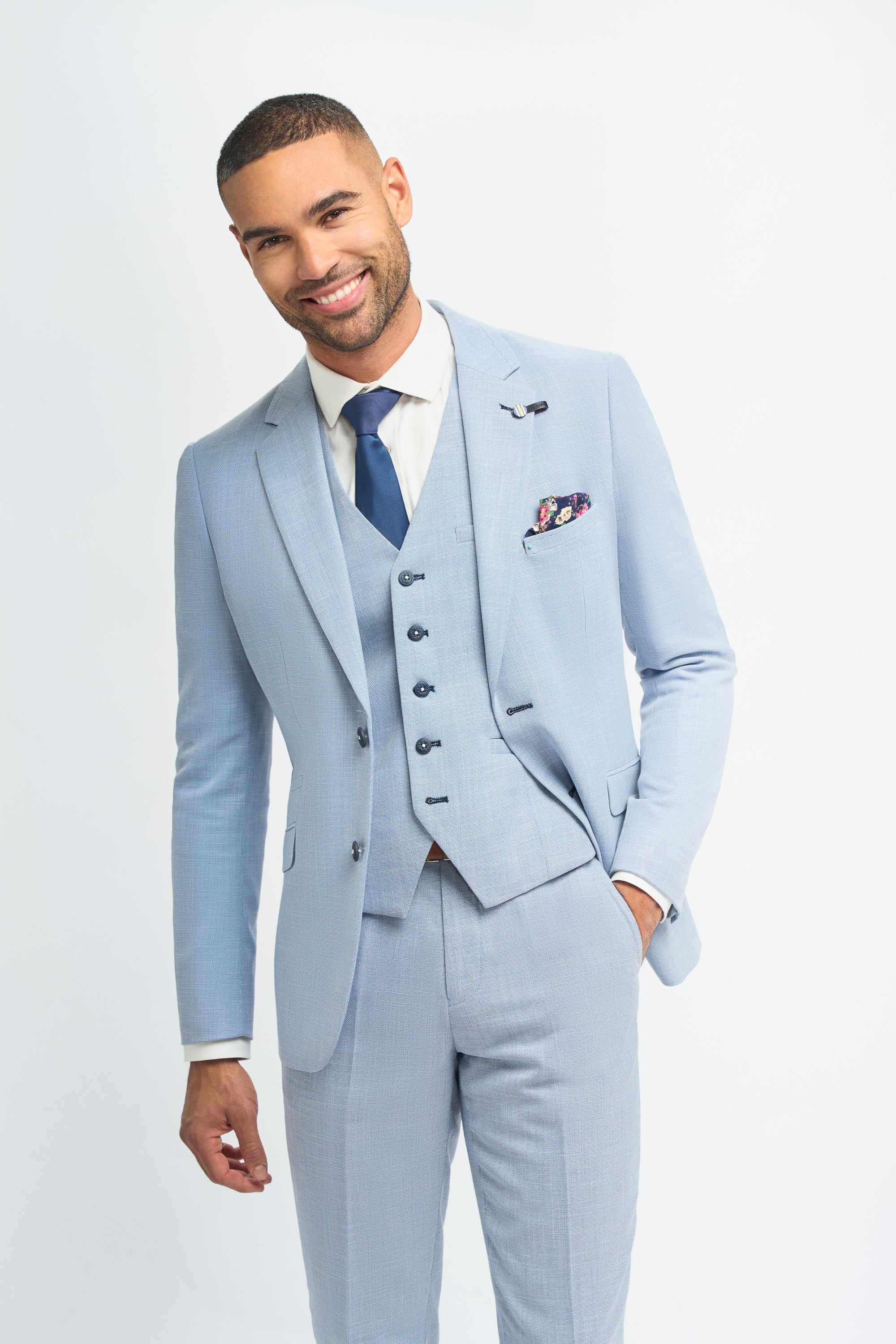 Miami - Hellblauer Sommerblazer für Herren