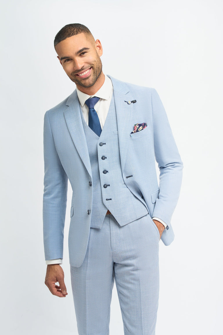 Miami - Hellblauer Sommerblazer für Herren