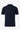 Marineblaues Strick-Poloshirt mit Reißverschluss für Herren