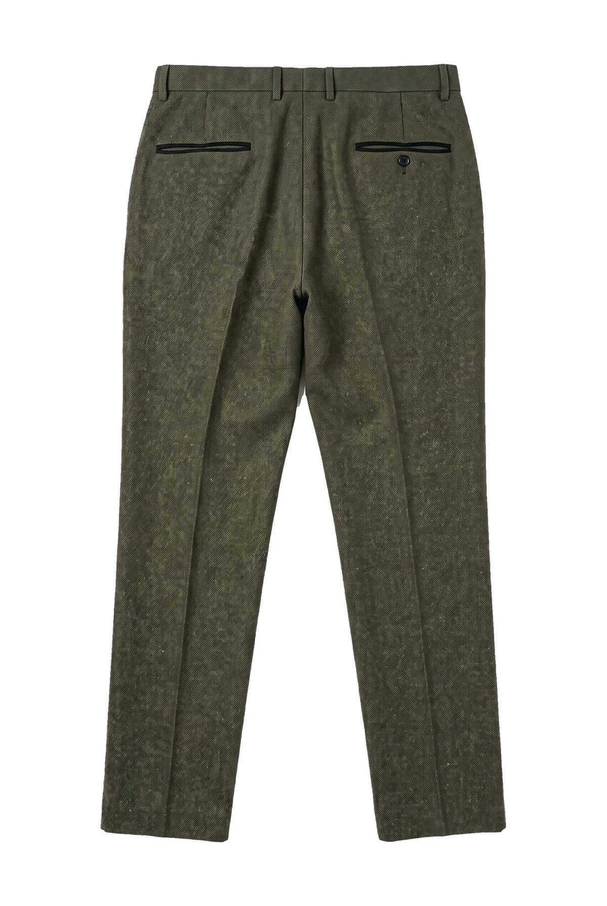Oscar – Olivgrüne Tweedhose aus Wollmischung für Herren