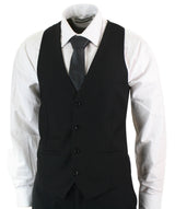 Paul Andrew Parker - Mens 3 Piece Black Tailored Fit Complete Suit Classic Door Man Mourning Funeral