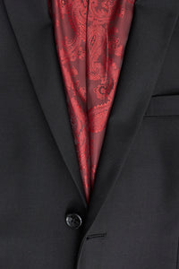 Paul Andrew Parker – Herrenanzug, 3-teilig, schwarz, maßgeschneidert, komplett, klassischer Türsteher, Trauer, Beerdigung