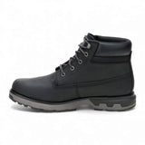Pursue – Schwarze Herren-Arbeitsstiefel aus Leder, knöchelhoch.