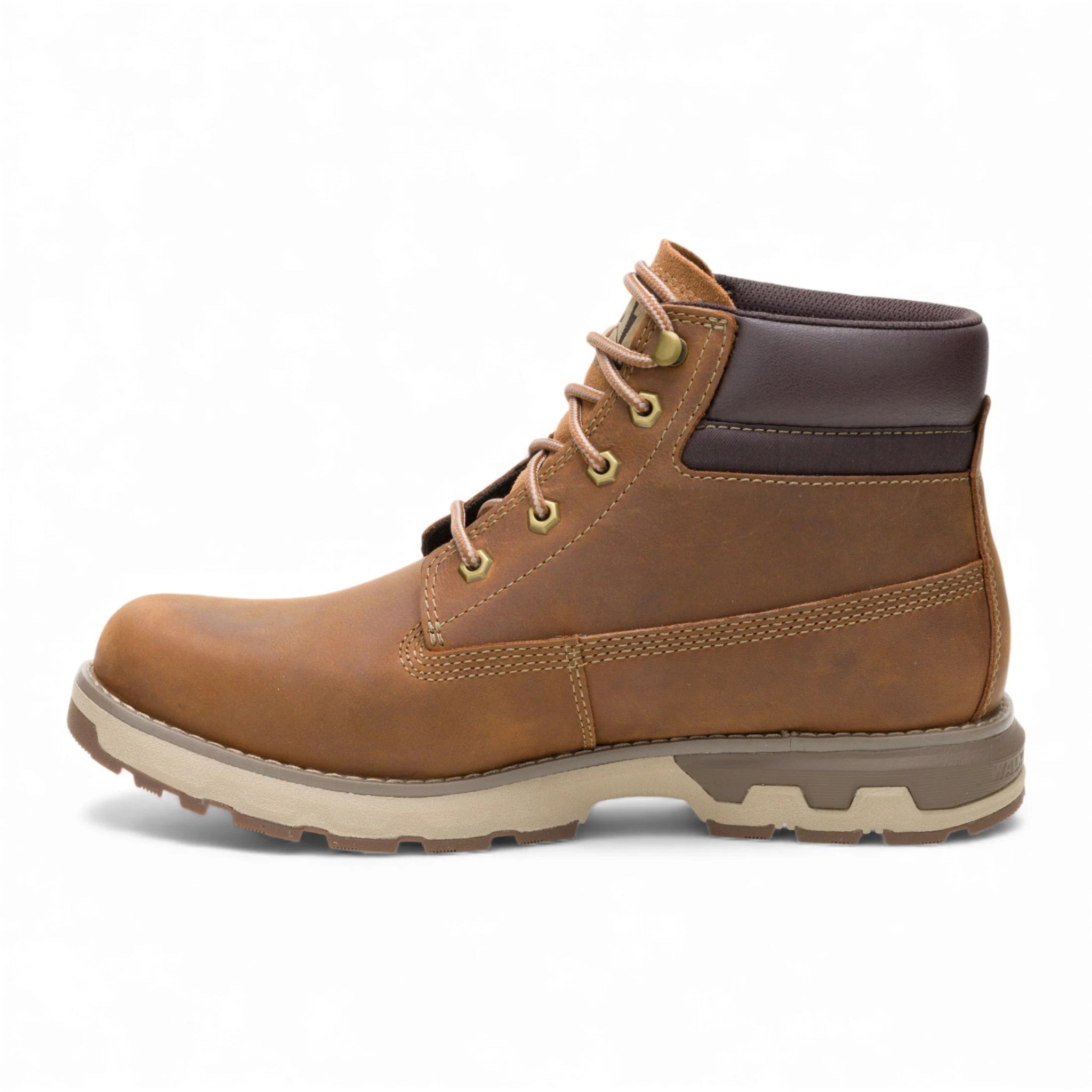 Pursue – Braune Herren-Arbeitsstiefel aus Leder, knöchelhoch.