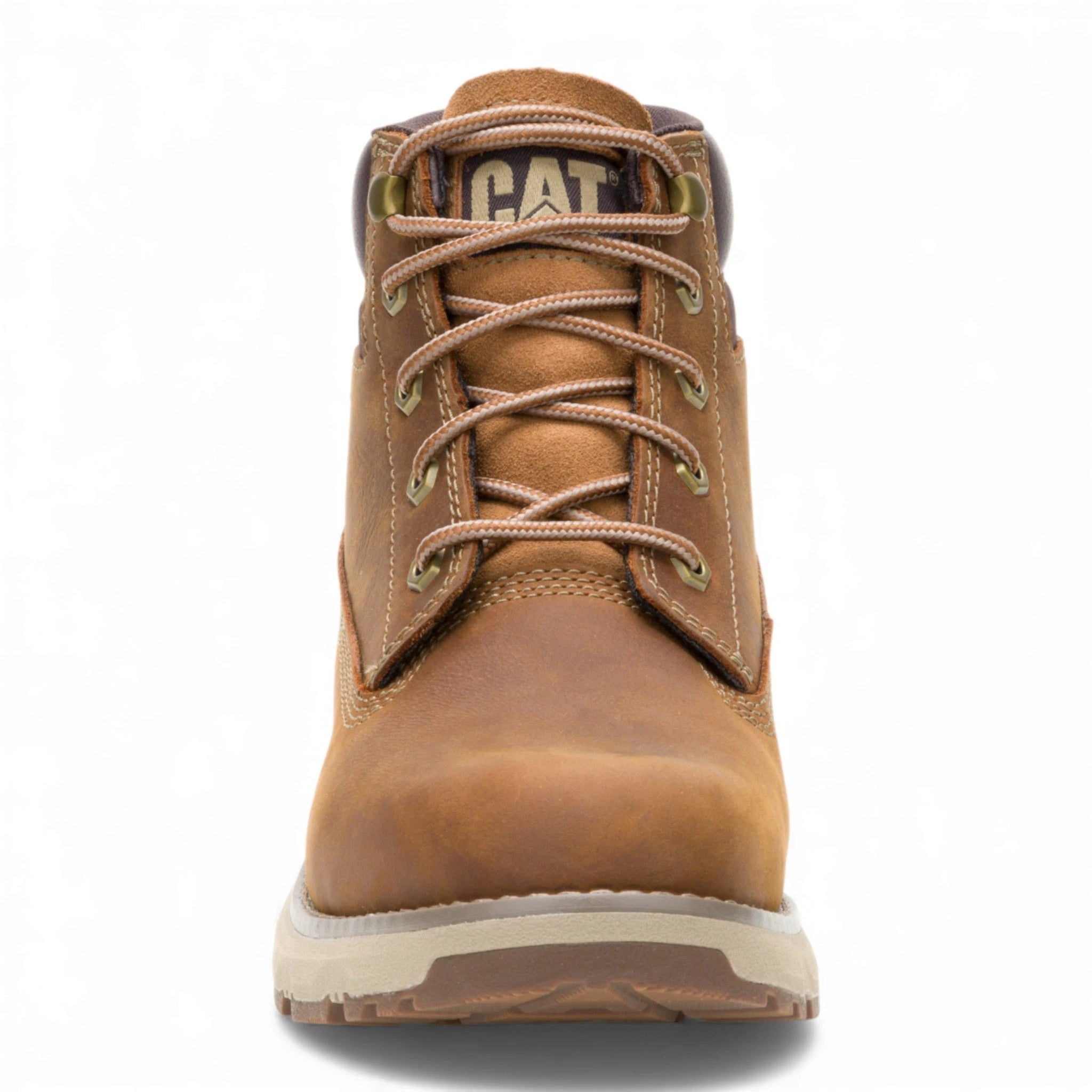 Pursue – Braune Herren-Arbeitsstiefel aus Leder, knöchelhoch.