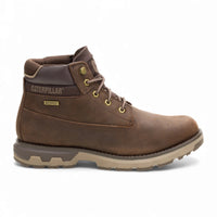 Pursue – Dunkelbraune Herren-Arbeitsstiefel aus Leder, knöchelhoch.