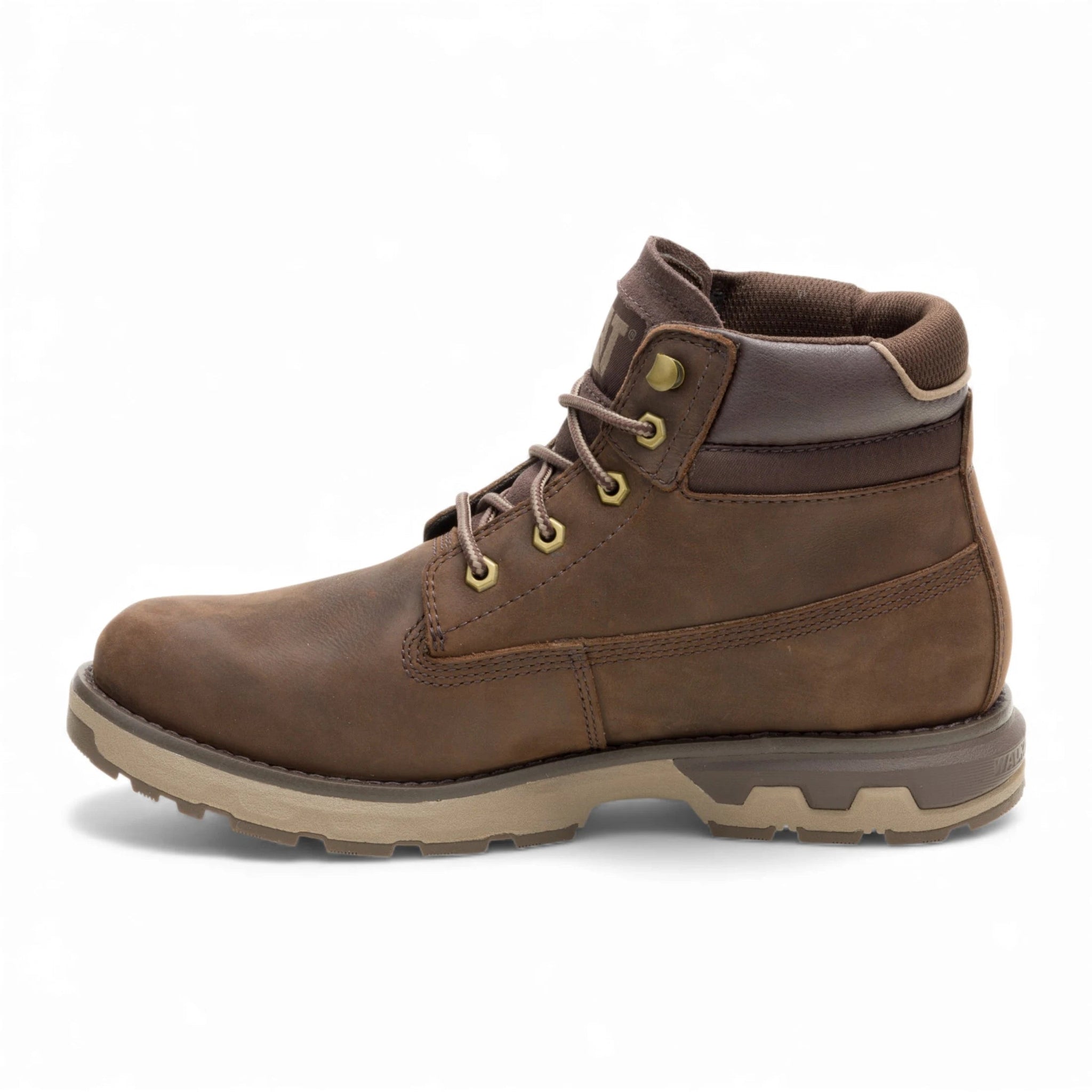 Pursue – Dunkelbraune Herren-Arbeitsstiefel aus Leder, knöchelhoch.