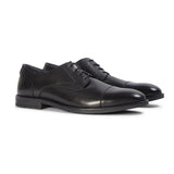 Regent - Schwarze Derby-Schuhe für Herren aus poliertem Leder