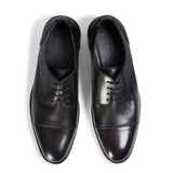 Regent - Schwarze Derby-Schuhe für Herren aus poliertem Leder