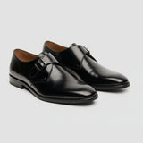 Romero - Schwarze Herren-Monk-Strap-Schuhe, poliert