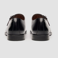 Romero - Schwarze Herren-Monk-Strap-Schuhe, poliert