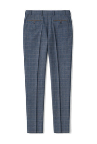 Scott - Blaue Tweed-Hose mit Karomuster für Herren1 Bewertung