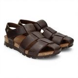 Stanley C1 – Wasserdichte Herren-Sandalen aus rindenbraunem Leder