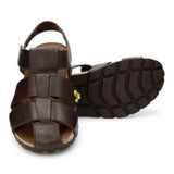 Stanley C1 – Wasserdichte Herren-Sandalen aus rindenbraunem Leder