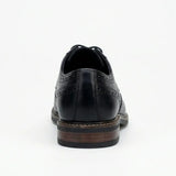 Stokes - Schwarze Herren-Brogue-Schnürschuhe aus Leder