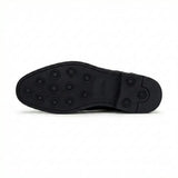 Stokes - Schwarze Herren-Brogue-Schnürschuhe aus Leder