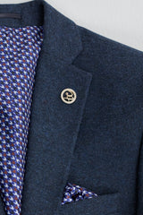 Marineblauer Wollanzug von Peaky Blinders für Herren