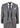 Mens 3 Piece Grey Suit with Double Breasted Waistcoat