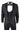 Mens Paisley Tuxedo Blazer And Waistcoat Brocade Dinner Jacket Satin Black Fit - No Trousers