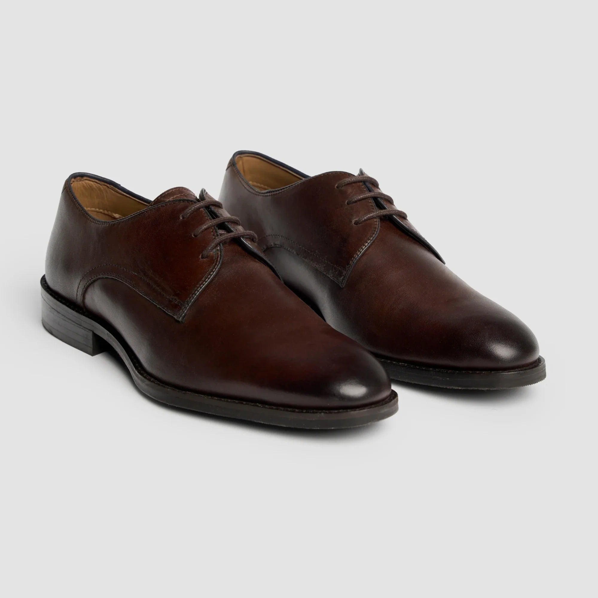 Taylor – Klassische Derby-Schuhe für Herren aus schokoladenbraunem Leder