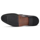 Ted - Braune Herren-Penny-Loafer aus Leder im klassischen Mokassin-Stil