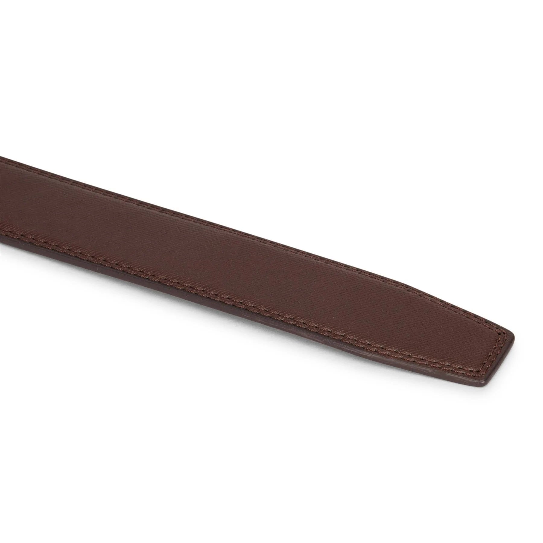 Mens Leather Brown Belt Ratchet Trouser Jeans Dress 35MM Trim to Fit Any Size
