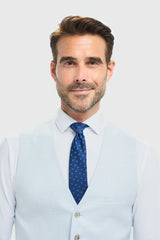 Tropez - Herrenweste in Himmelblau