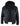 Mens Real Leather Bomber Hood Jacket - Black